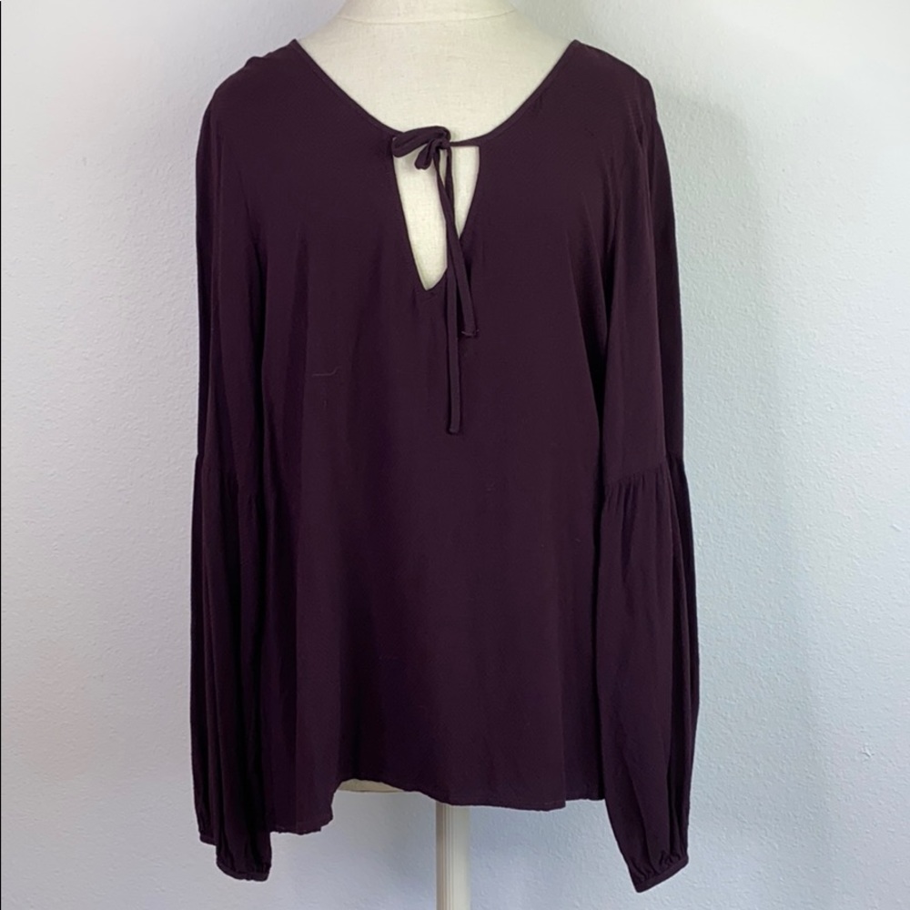 Sanctuary eggplant BoHo blouse, size large